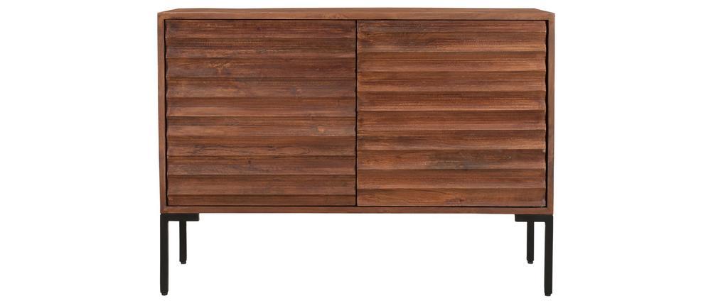 Buffet 2 portes en manguier massif et m�tal ONDA