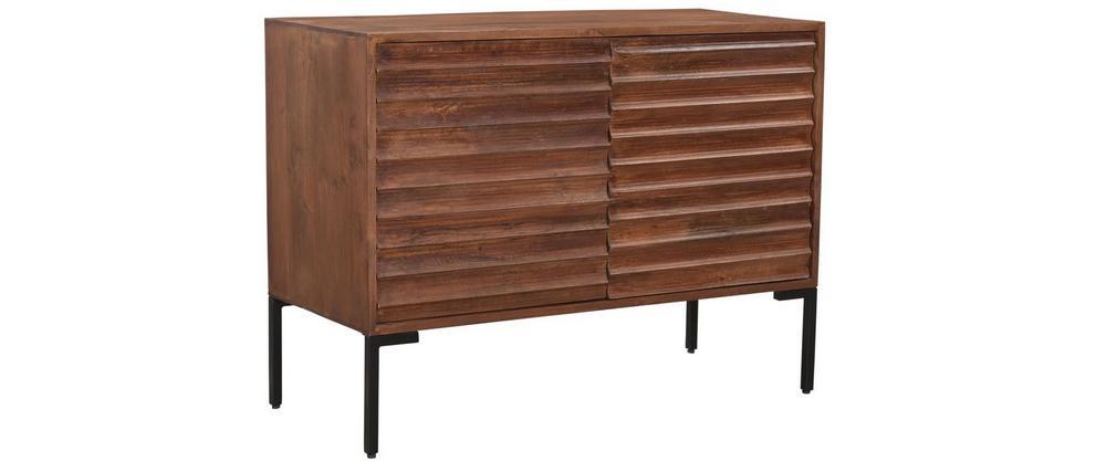 Buffet 2 portes en manguier massif et m�tal ONDA