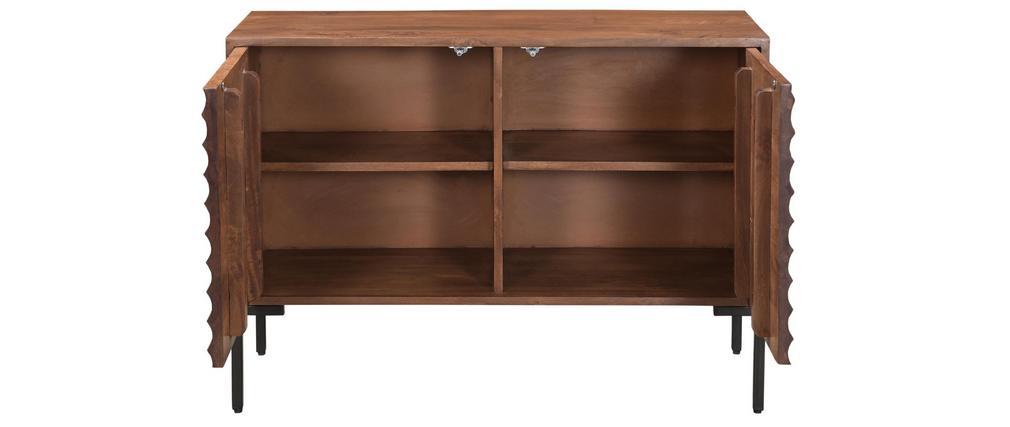 Buffet 2 portes en manguier massif et m�tal ONDA