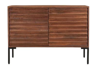 Buffet 2 portes en manguier massif et m&eacute;tal ONDA