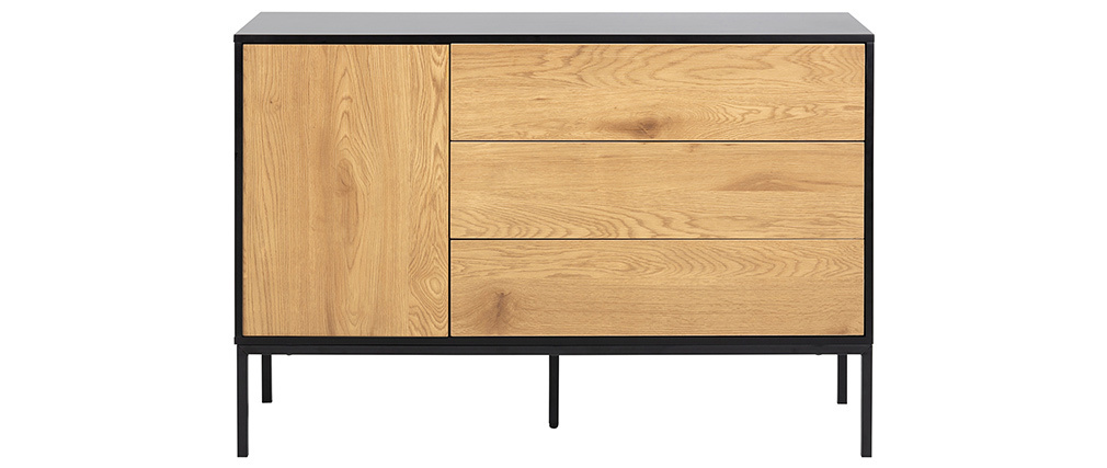 Buffet bas industriel m�tal et bois TRESCA