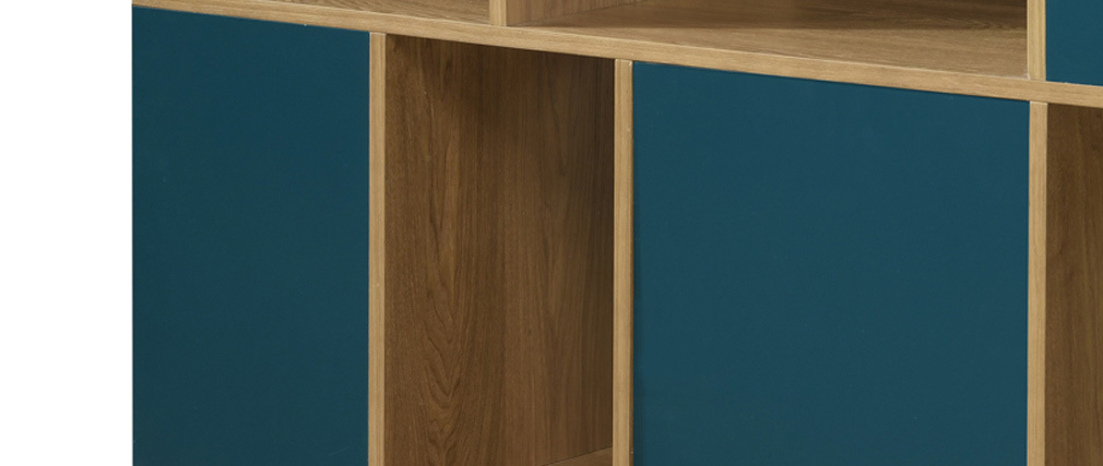 Buffet bas r�versible bleu canard et blanc JODIE - Miliboo & St�phane Plaza