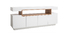 Buffet design blanc mat et niche en bois LIVO