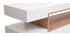 Buffet design blanc mat et niche en bois LIVO