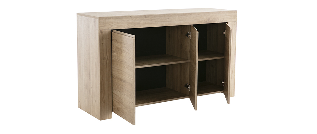 Buffet design finition ch�ne L138 cm TINO