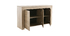 Buffet design finition ch&ecirc;ne L138 cm TINO