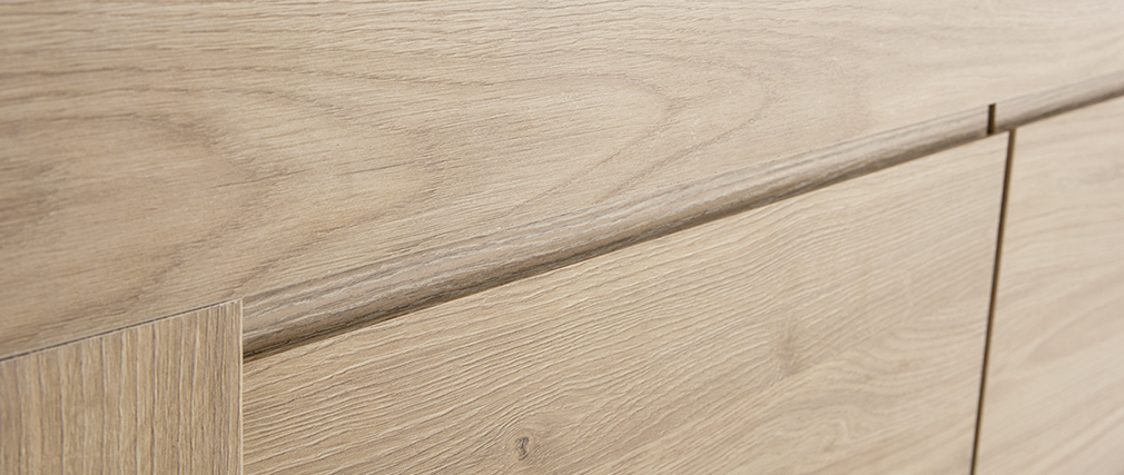 Buffet design finition ch�ne L138 cm TINO