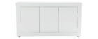 Buffet design laqué blanc 160 cm LATTE