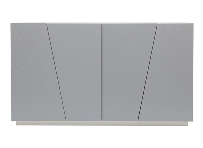 Buffet design laqu&eacute; gris mat ALESSIA