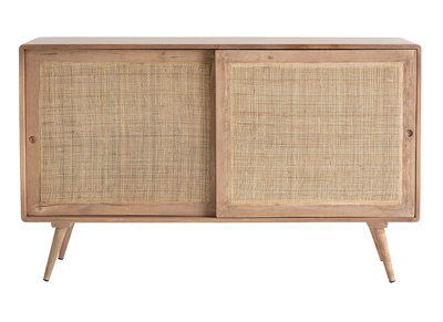 Buffet en manguier massif et cannage ACANGE