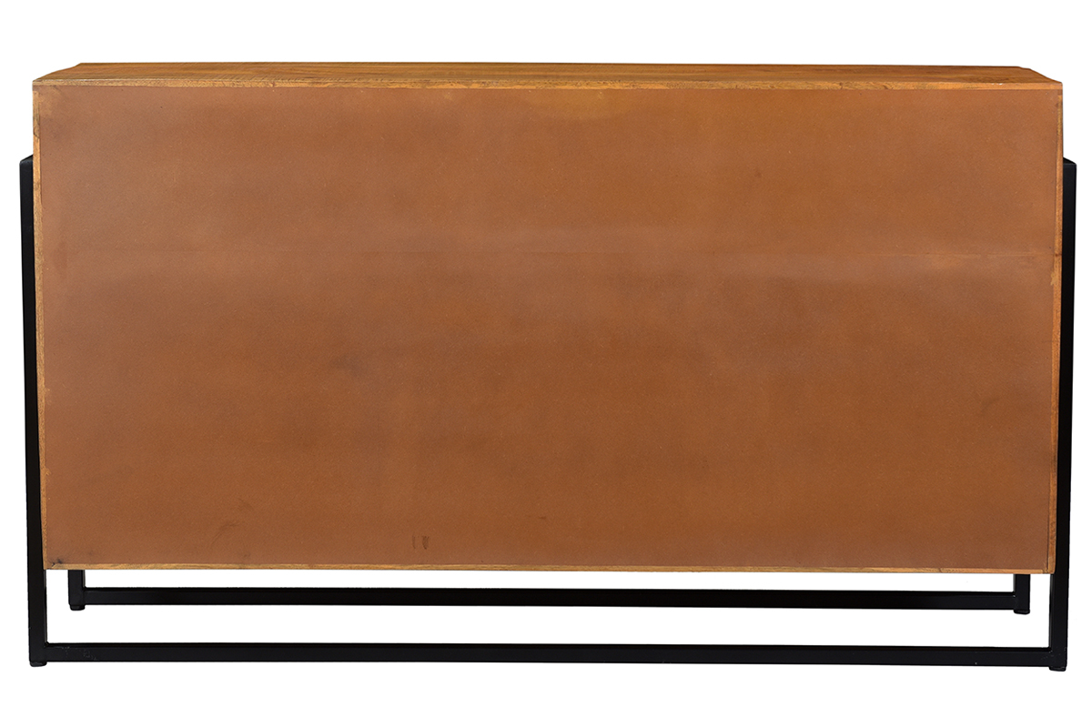 Buffet en manguier massif et m�tal L160 cm CHENY