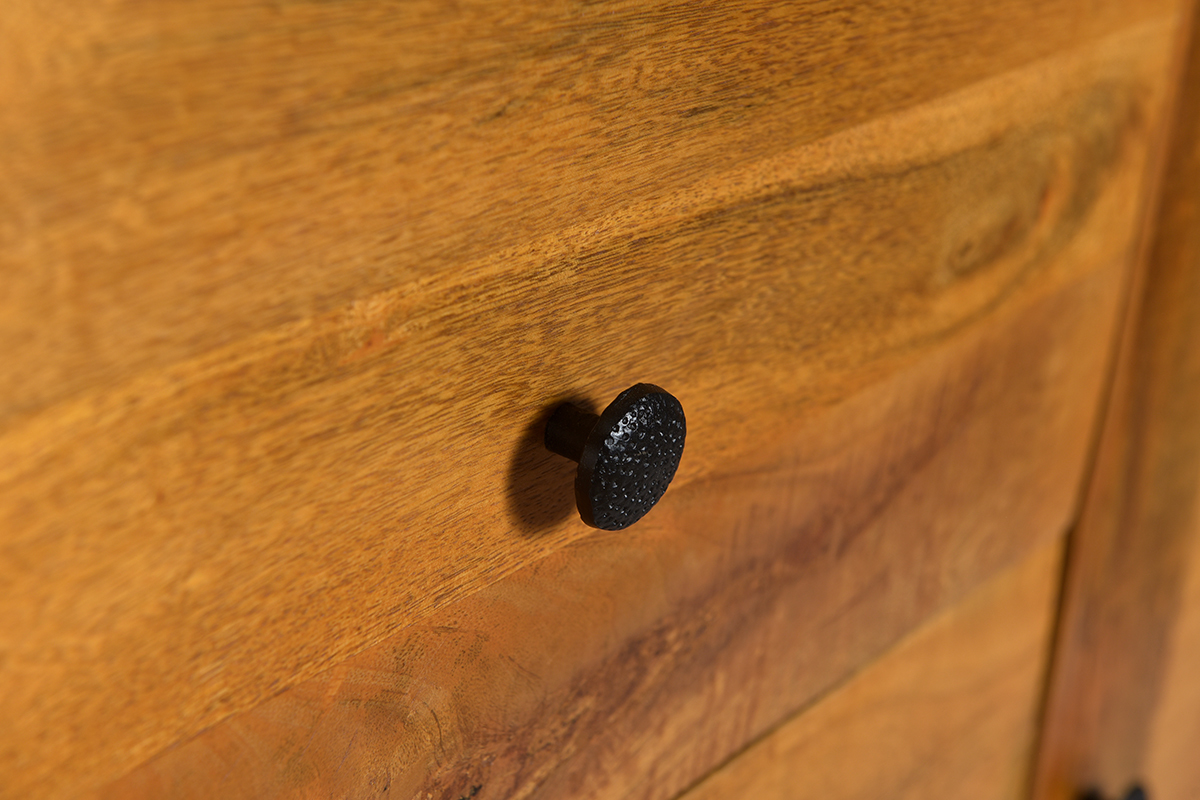 Buffet en manguier massif et m�tal L160 cm CHENY