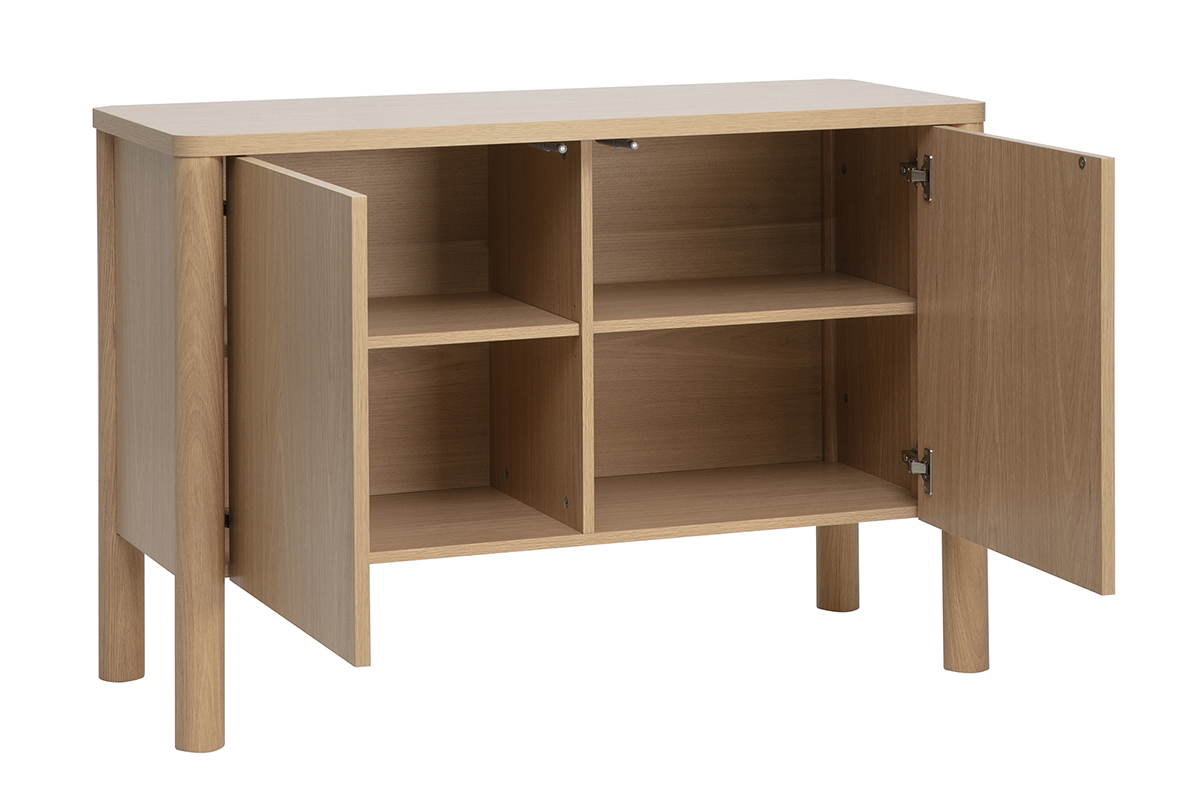 Buffet finition bois clair ch�ne 2 portes L110 cm IZZIE
