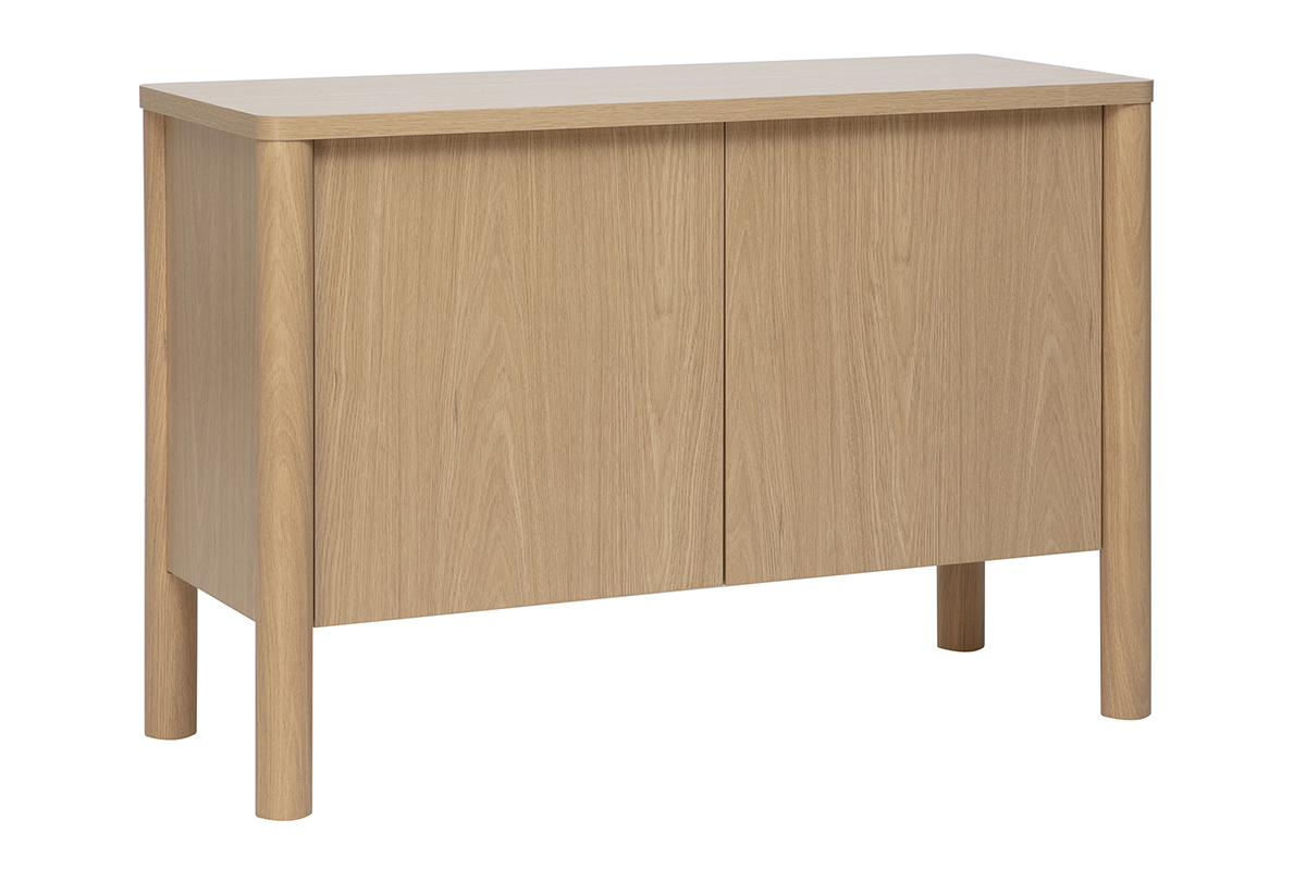 Buffet finition bois clair ch�ne 2 portes L110 cm IZZIE