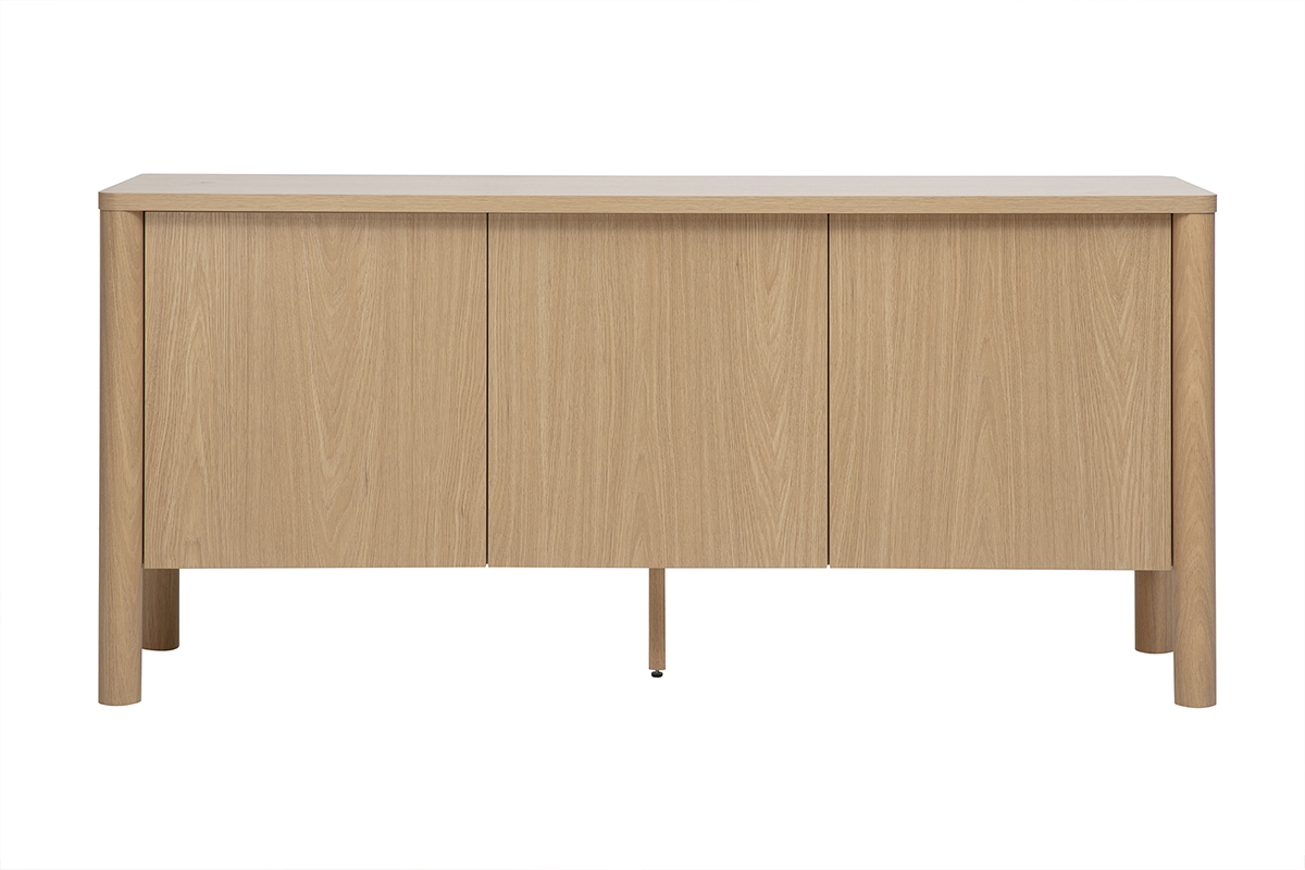 Buffet finition bois clair ch�ne 3 portes L160 cm IZZIE