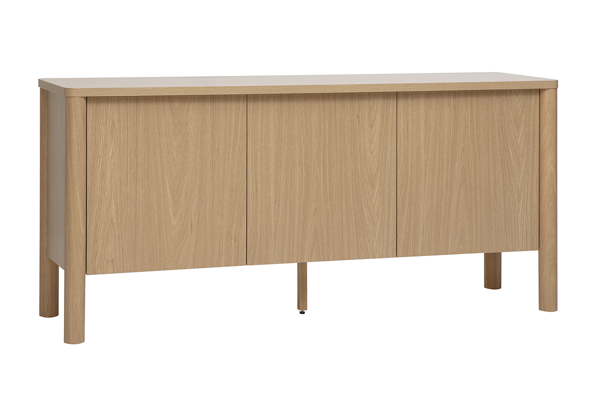 Buffet finition bois clair ch�ne 3 portes L160 cm IZZIE