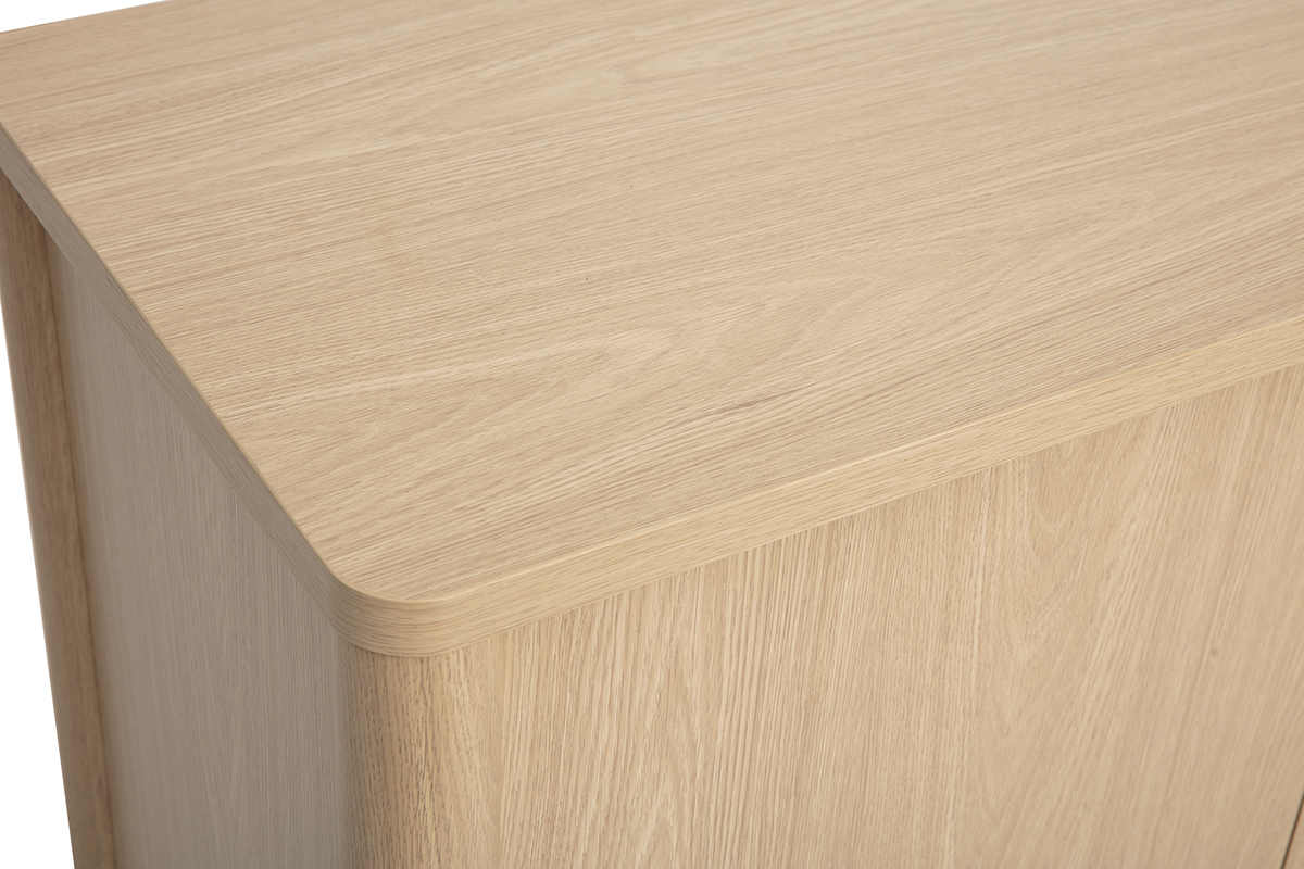 Buffet finition bois clair ch�ne 3 portes L160 cm IZZIE