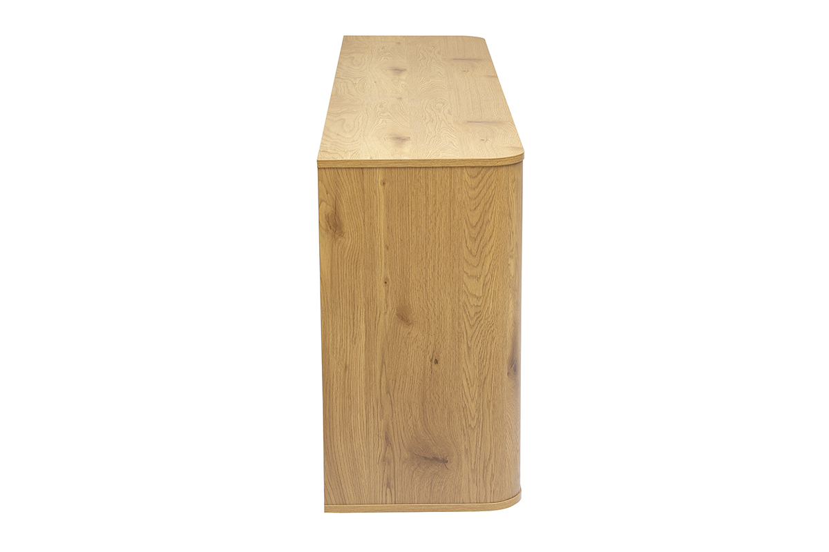 Buffet finition bois clair ch�ne 4 portes L180 cm NEGAN