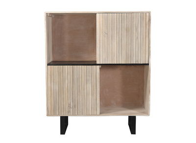 Buffet haut en manguier avec portes coulissantes ITER