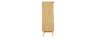 Buffet haut scandinave bois clair et blanc 2 portes TALIA