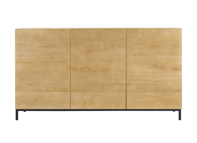 Buffet industriel 3 portes en manguier massif et m&eacute;tal YPSTER