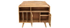 Buffet meuble de rangement vinyles en manguier massif MATAHARI