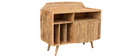 Buffet meuble de rangement vinyles en manguier massif MATAHARI