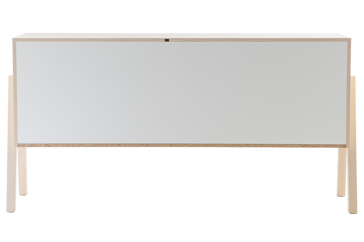 Buffet scandinave blanc et bois clair EASY