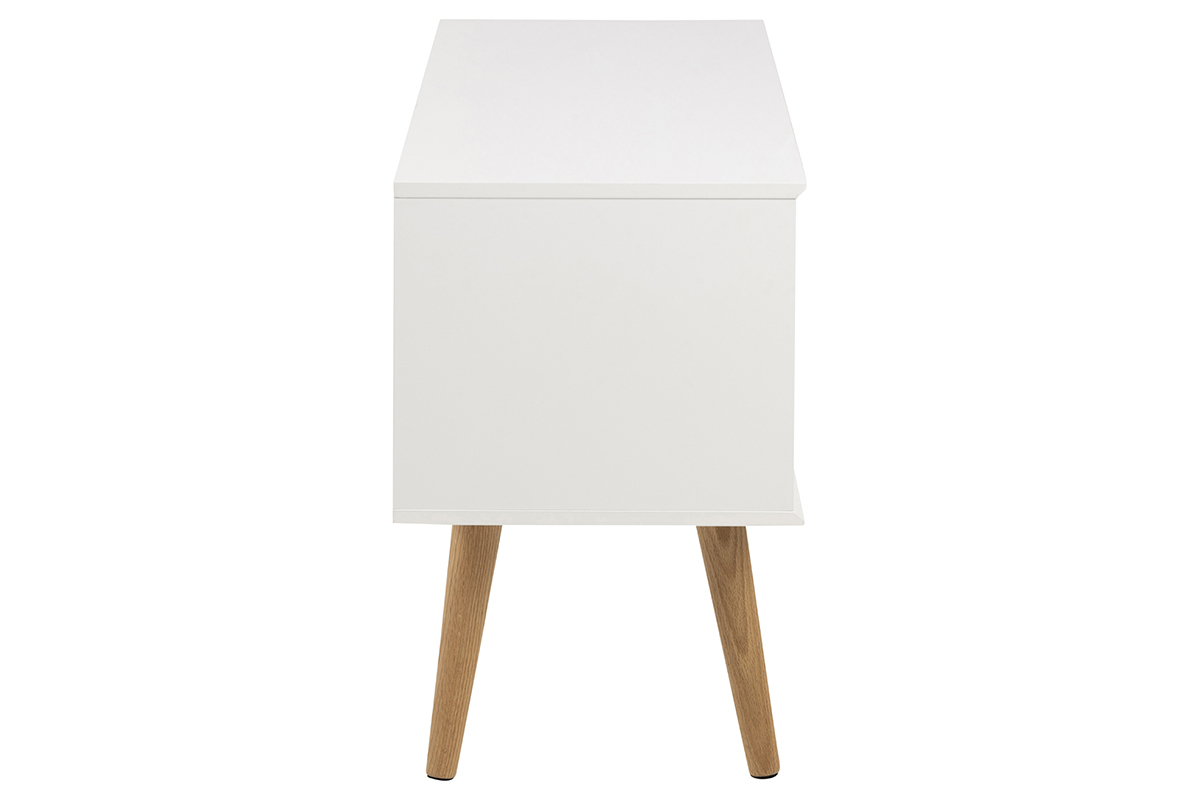 Buffet scandinave blanc mat 2 portes L96 cm SNOOP
