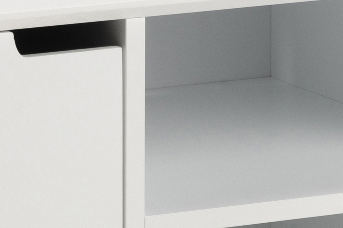 Buffet scandinave blanc mat 2 portes L96 cm SNOOP