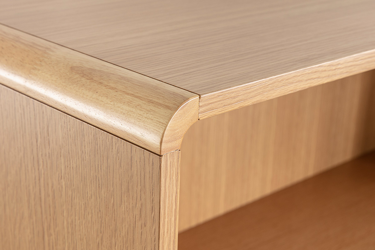 Buffet scandinave ch�ne clair et gris COPENHAGUE