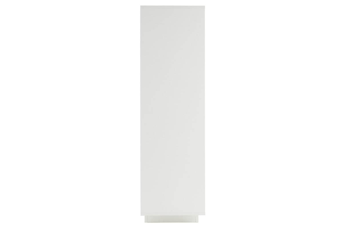 Buffet vitr design blanc et dcor ciment LAND