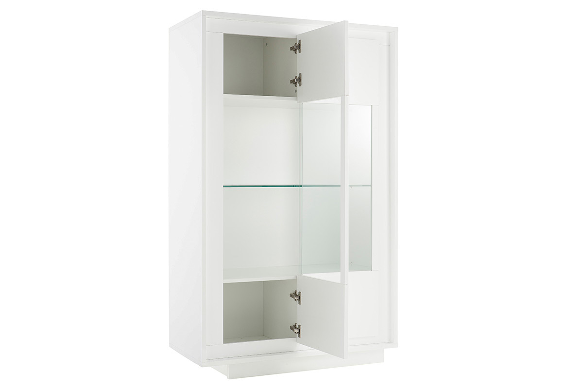 Buffet vitr design blanc LAND