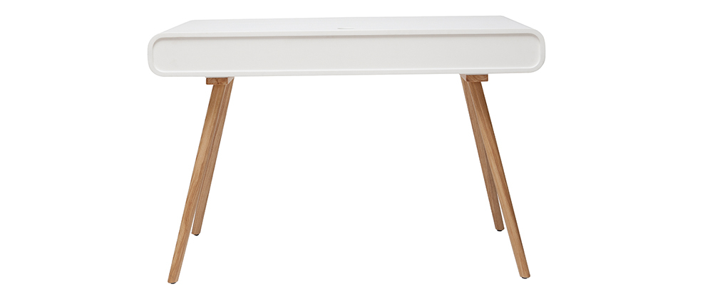 Bureau avec portes coulissantes et cannage L120 cm OLYMPE