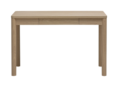 Bureau avec tiroir finition bois clair ch&ecirc;ne L120 cm IZZIE