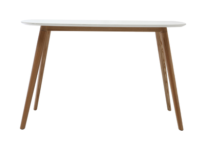 Bureau design 120 cm bois et blanc SWIFT
