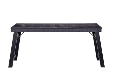 Bureau design bois brut noir 174cm STUDY