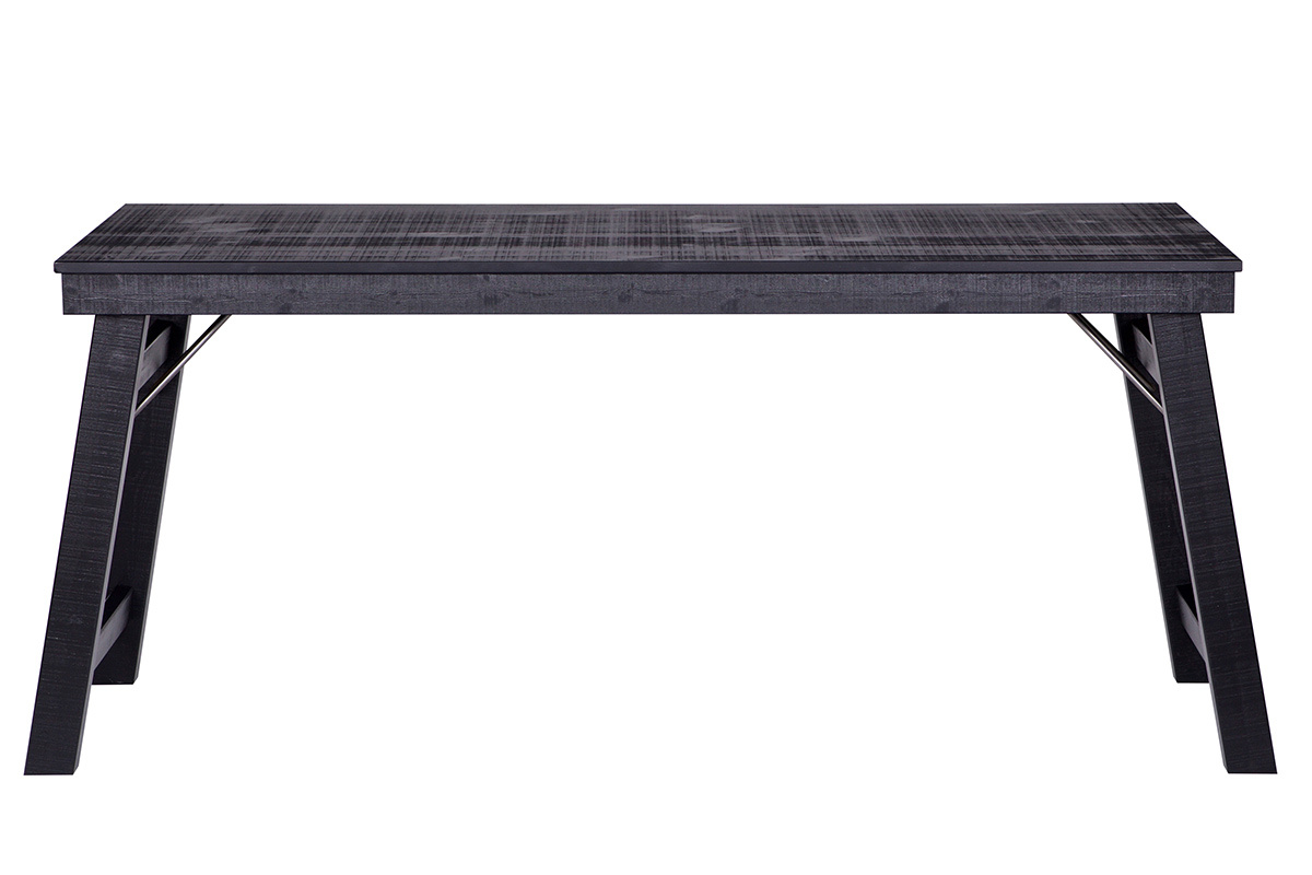 Bureau design bois brut noir L174 STUDY