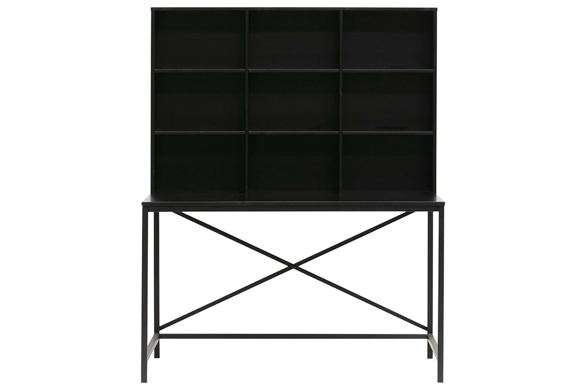 Bureau design en bois et mtal noir SCRIB