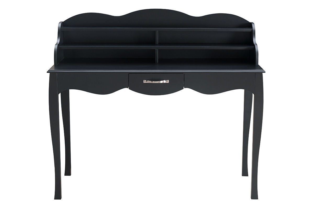 Bureau design laqu noir MARGOT