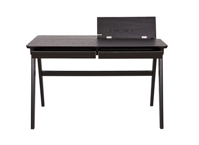 Bureau design noir 2 tiroirs FEMOS