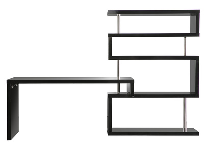 Bureau design noir laqu&eacute; amovible T-MAX