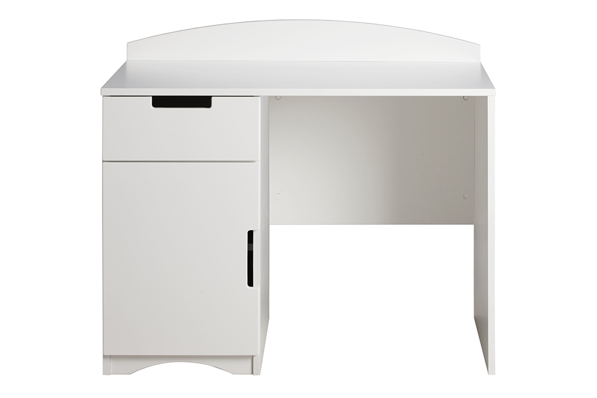 Bureau enfant avec rangements scandinave blanc L100 cm ANTONIN