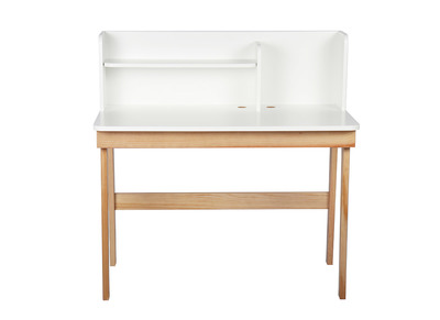 Bureau enfant blanc et bois 105cm KUNG