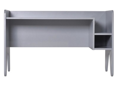 Bureau enfant bois laqu&eacute; gris mat KIDDO 