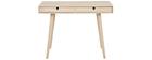 Bureau scandinave 2 tiroirs finition ch&ecirc;ne L100 cm NOHOLI