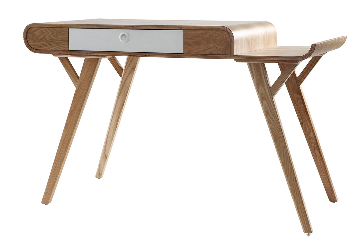 Bureau scandinave fr�ne L120 cm KYOTO