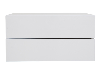 Caisson de rangement 2 tiroirs blanc laqu&eacute; MAX