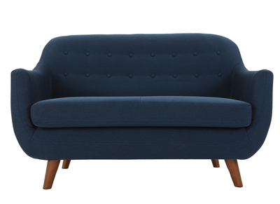 Canap&eacute; 2 places design d&eacute;houssable bleu YNOK