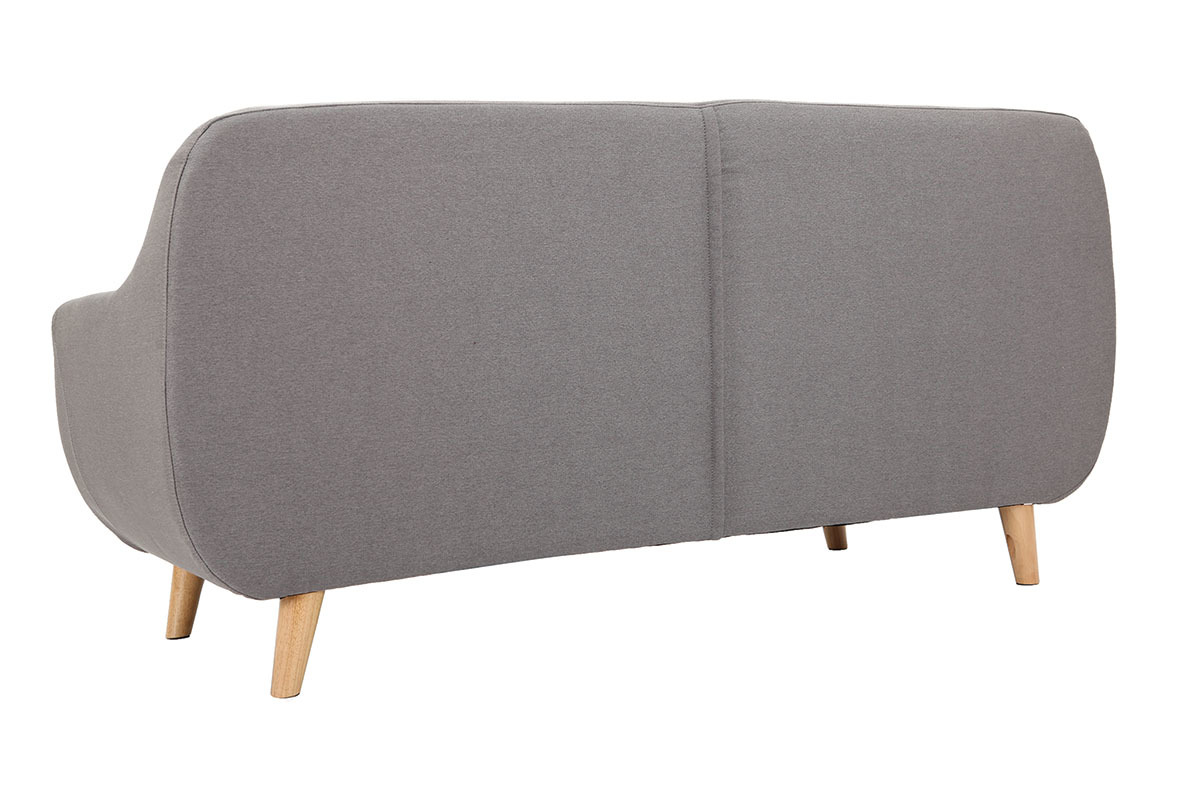Canap� 3 places design d�houssable gris YNOK